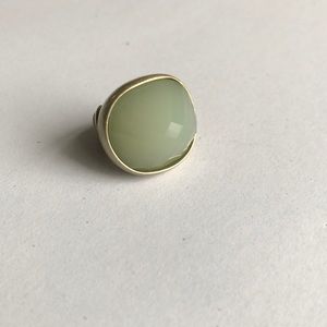 Sea green/gold Towne & Reese Ring